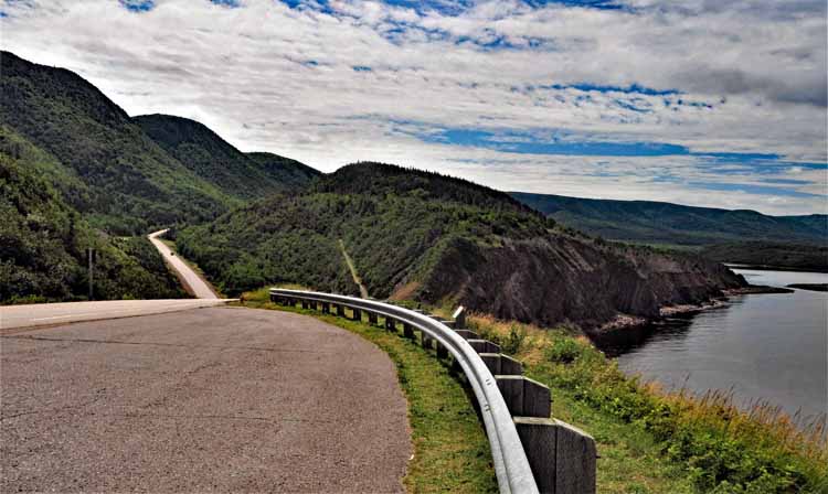 along the cabot trail
